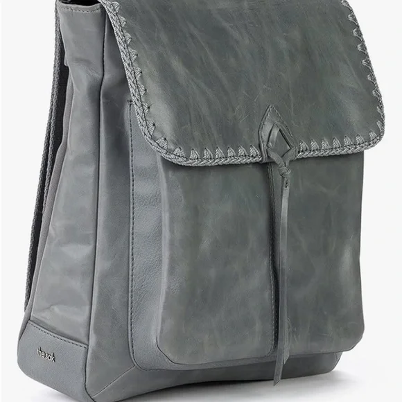 The Sak Ventura Leather Convertible Backpack - Dusty Blue Crochet (Grayish) The Sak Women main image 3